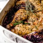 Apple Cider Baked Chicken and Cabbage